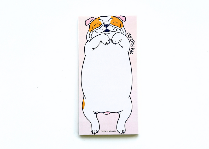 Scratch Pad Bulldog Notepad