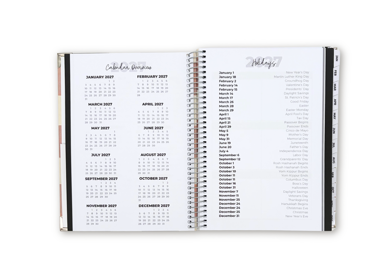 2027 Metal Flake Weekly Planner