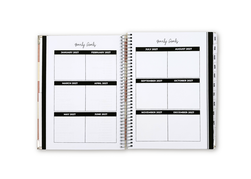 2027 Checkered Weekly Planner Premium Bundle