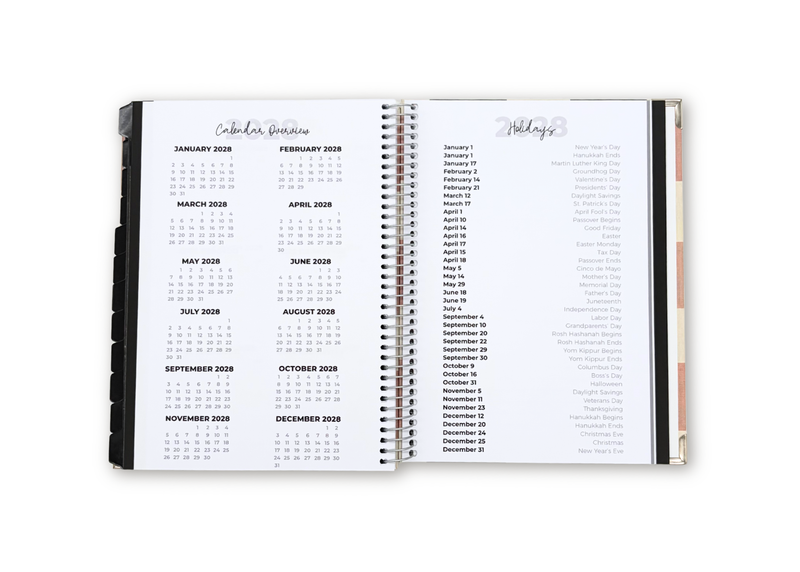 2027 Checkered Weekly Planner Premium Bundle
