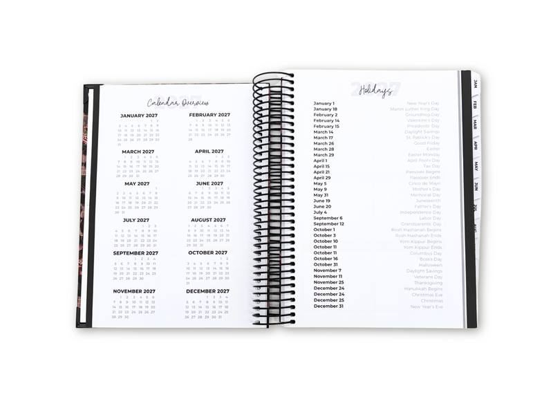 2027 Velvet Floral Daily Planner