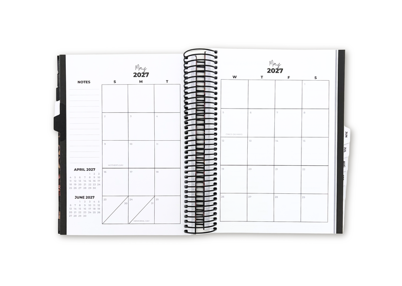 2027 Velvet Floral Daily Planner Premium Bundle