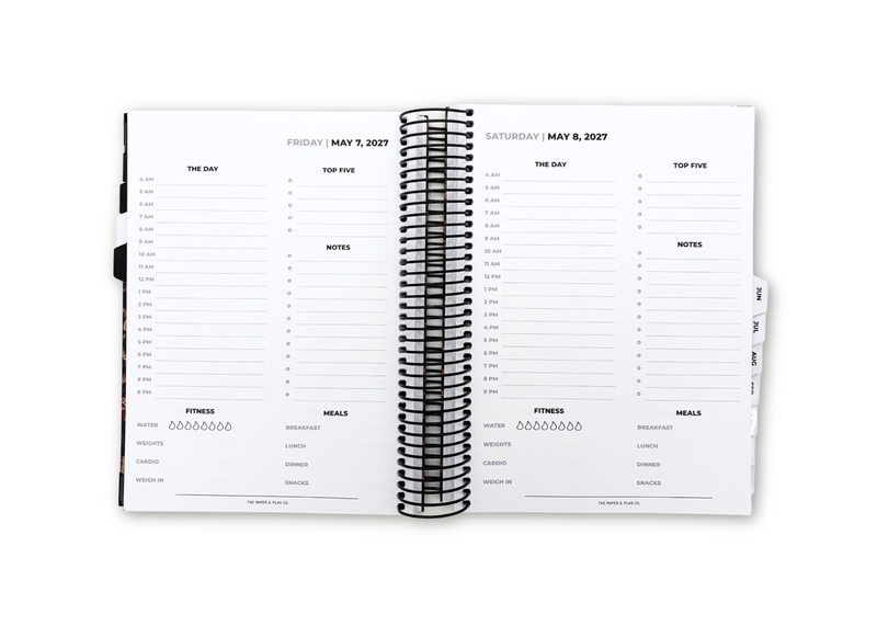 2027 Velvet Floral Daily Planner