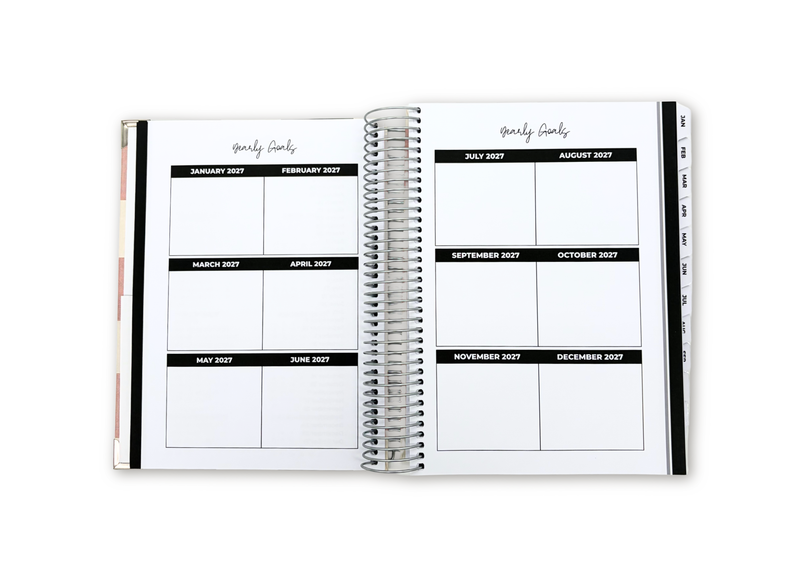 2027 Checkered Daily Planner Premium Bundle