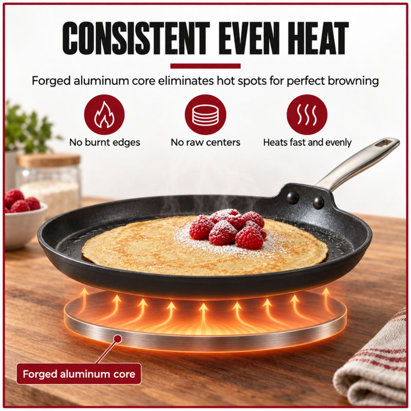 Ceramic Nonstick Crepe Pan, 10"