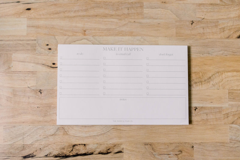Make it Happen Notepad