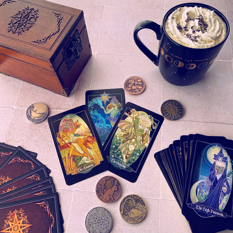 Children of Ostara Tarot Deck & Book set | LIMITED GOLD EDITION