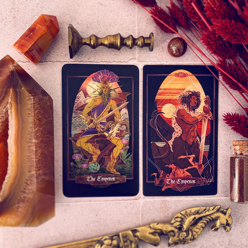 Children of Ostara Tarot Deck & Book set | LIMITED GOLD EDITION