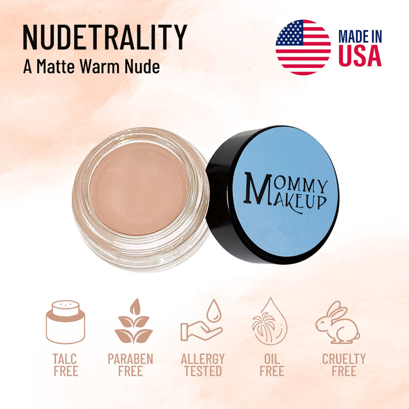 Nudetrality Any Wear Creme - A Waterproof Multi-tasking creme to powder product for eyes, cheeks & lips. Can be worn anywhere