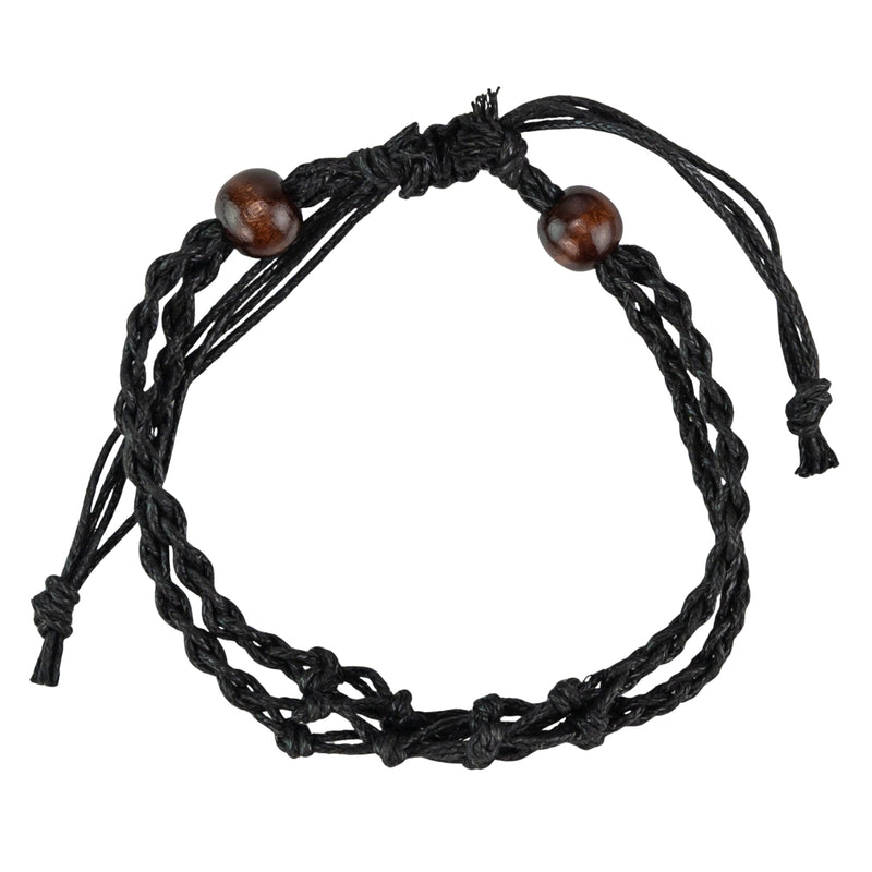 Adjustable Macrame Crystal Holder Bracelet