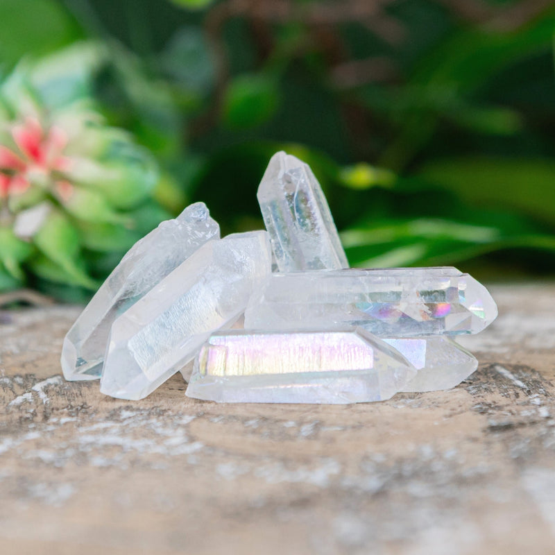 Angel Aura Quartz Crystal Point