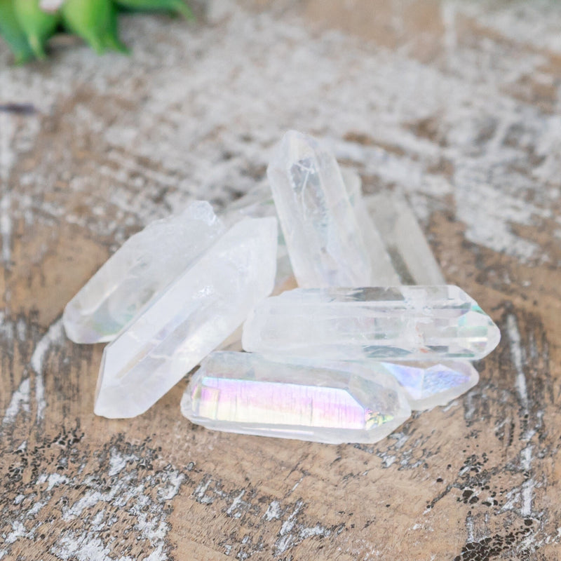 Angel Aura Quartz Crystal Point