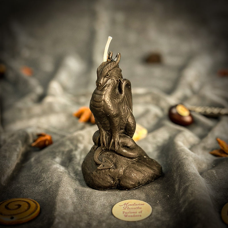 Beeswax Dragon of Protection Spell Candle - Guardian Magic, Power & Defense