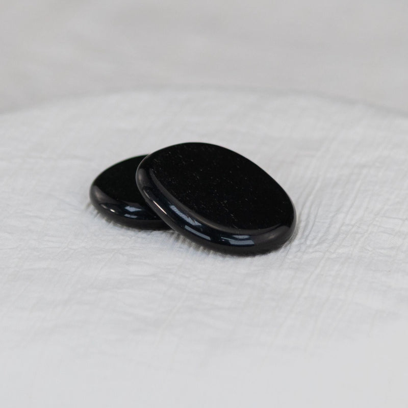 Black Tourmaline Palm Stone