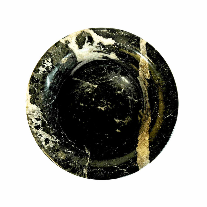 Black Zebra Mortar and Pestle