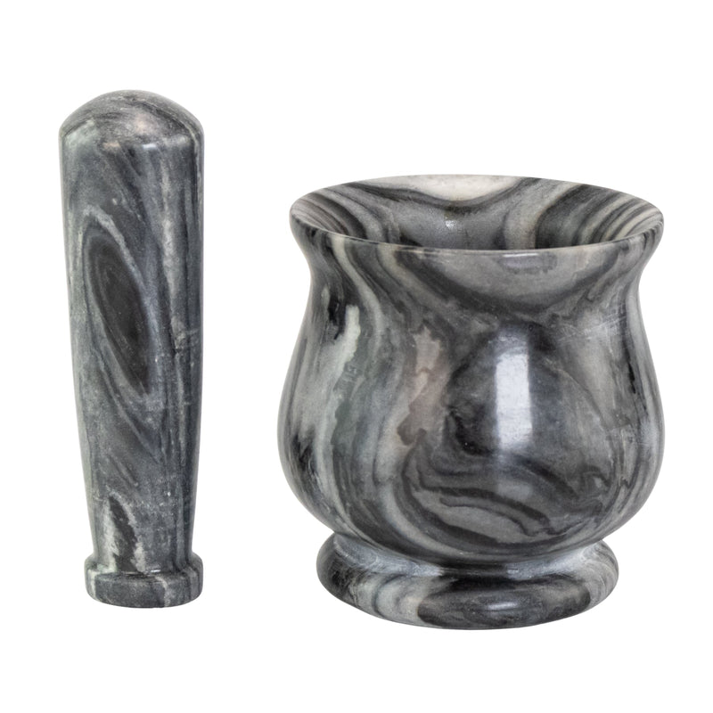 Black & White Stone 4" Mortar and Pestle