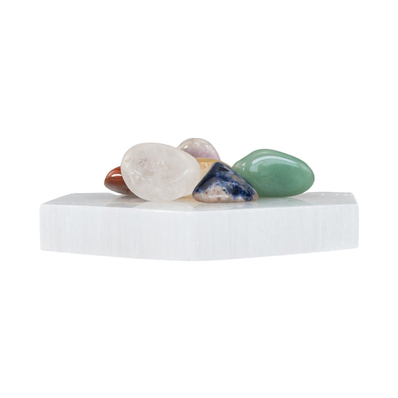 Chakra Stone Set With Hexagon Charging Plate