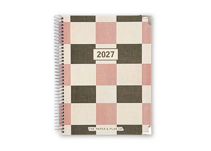 2027 Checkered Weekly Planner Premium Bundle