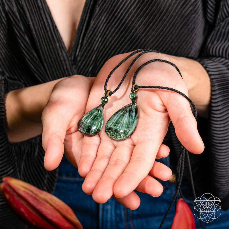 By My Side - Rare Seraphinite Pendant