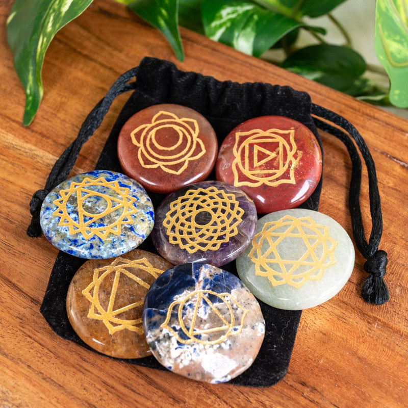 Engraved Chakra Set