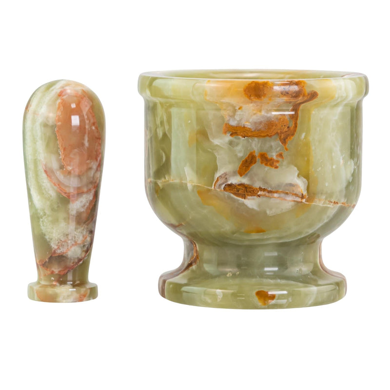 Green Onyx Mortar and Pestle