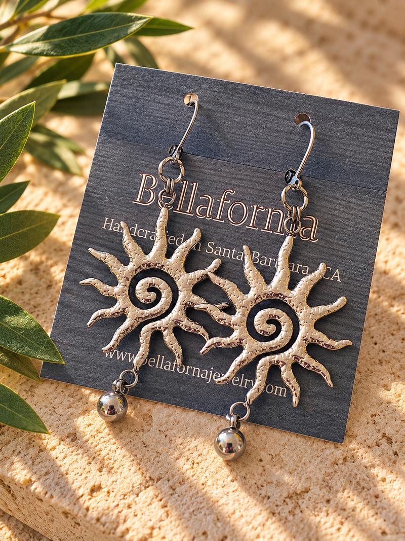 HAMMERED SUN EARRINGS