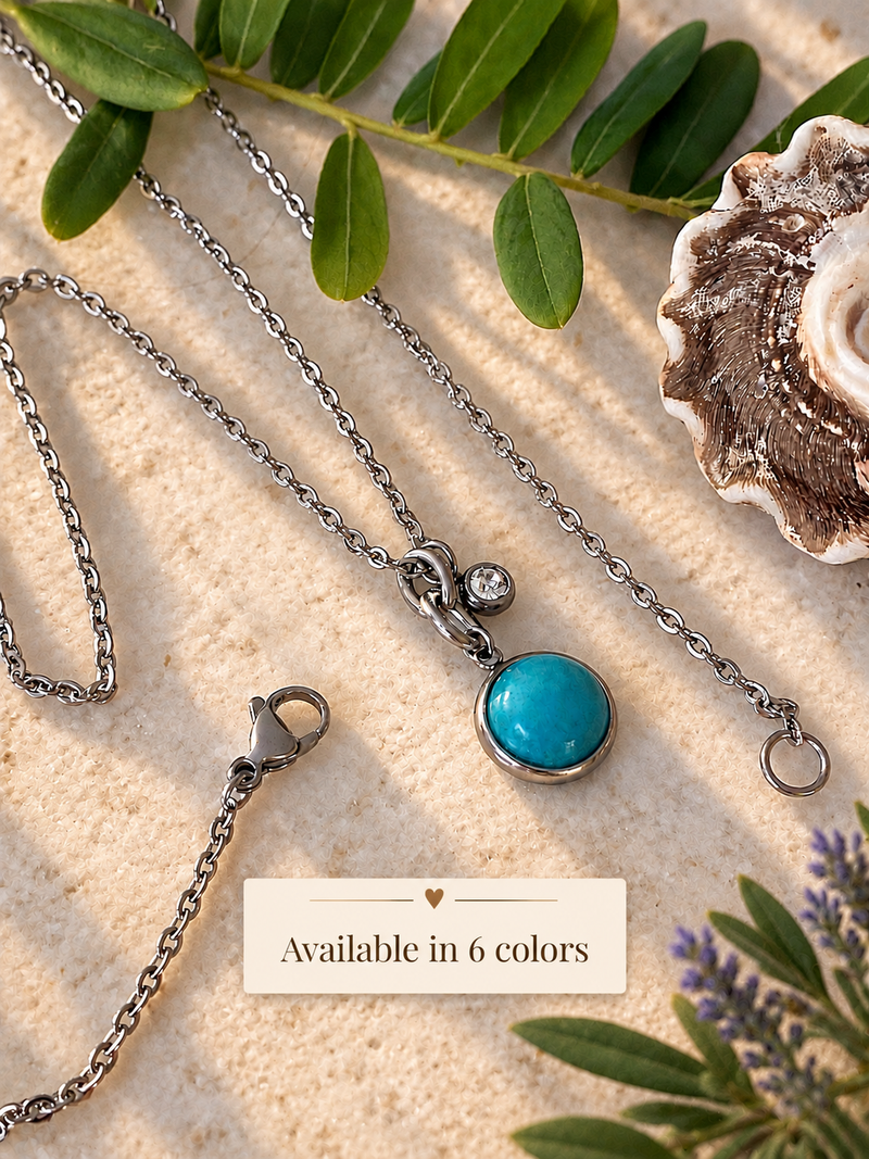 STONE CHARM NECKLACE