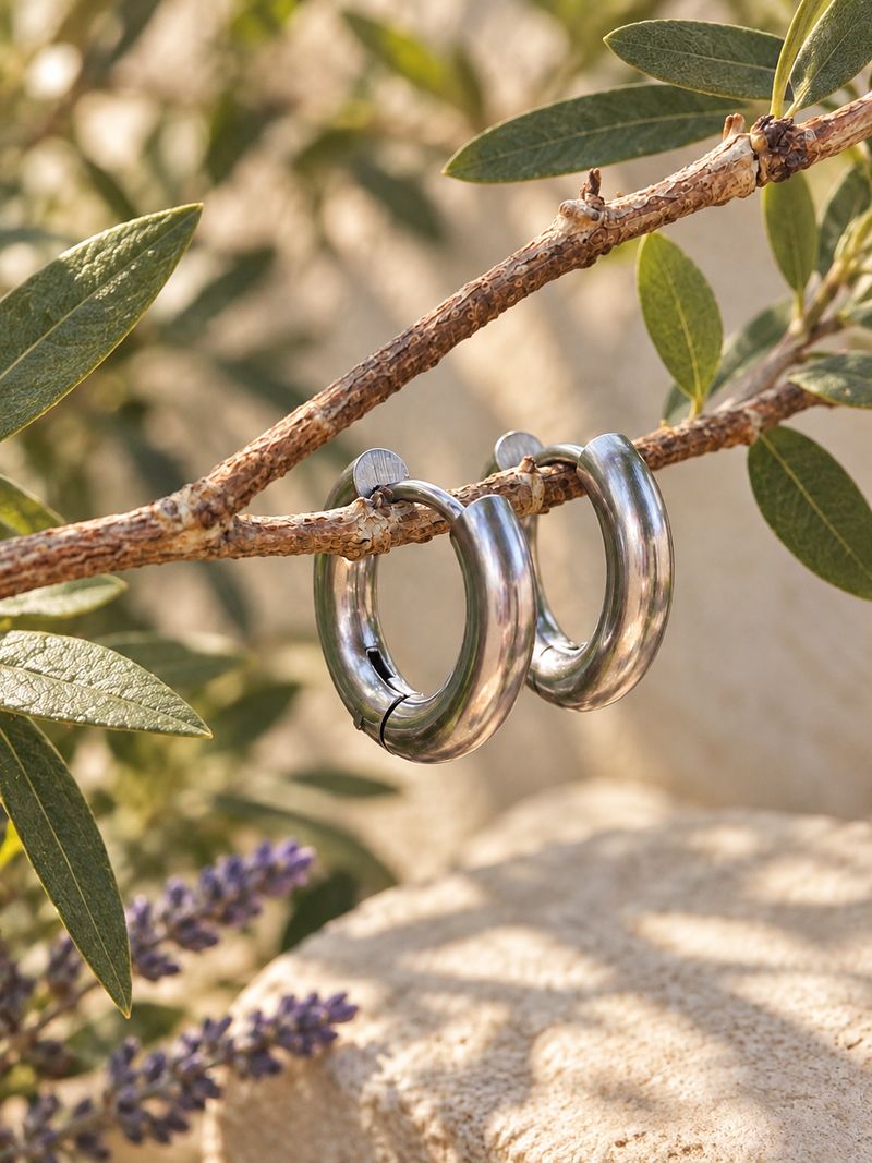 HUGGIE HOOP EARRINGS