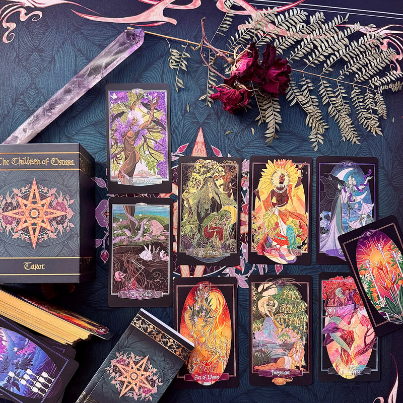 Children of Ostara Tarot Deck & Book set | LIMITED GOLD EDITION