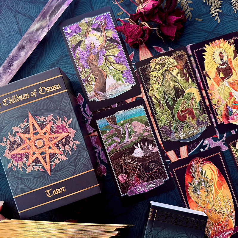 Children of Ostara Tarot Deck & Book set | LIMITED GOLD EDITION