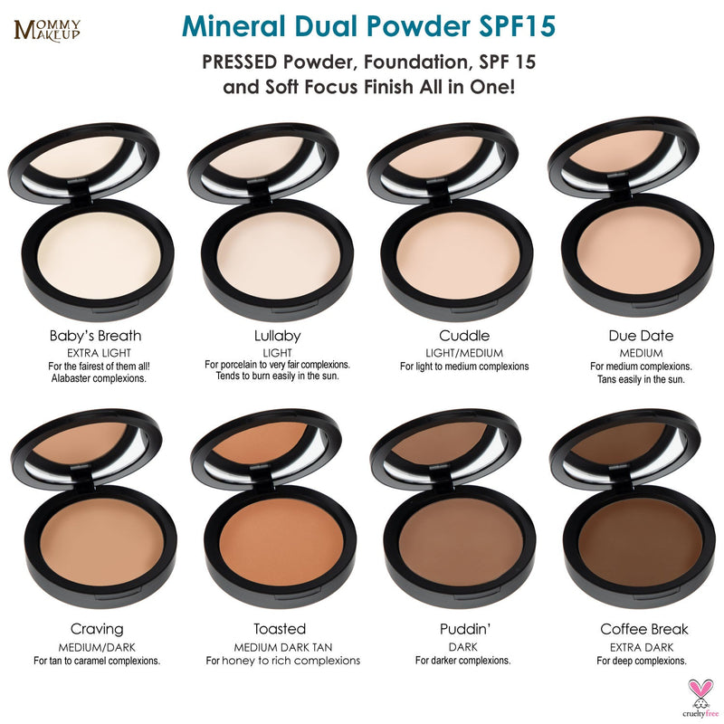 Mineral Dual Powder Foundation SPF15 (0.40 oz.) - TOASTED (Medium Dark Tan)