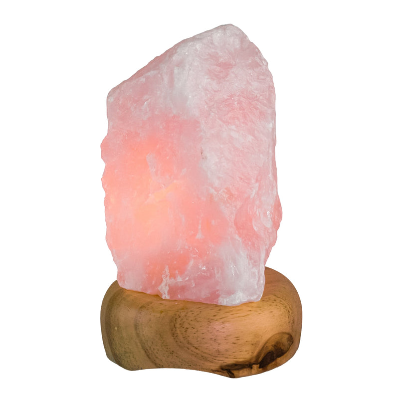 Rough Rose Quartz Lamp