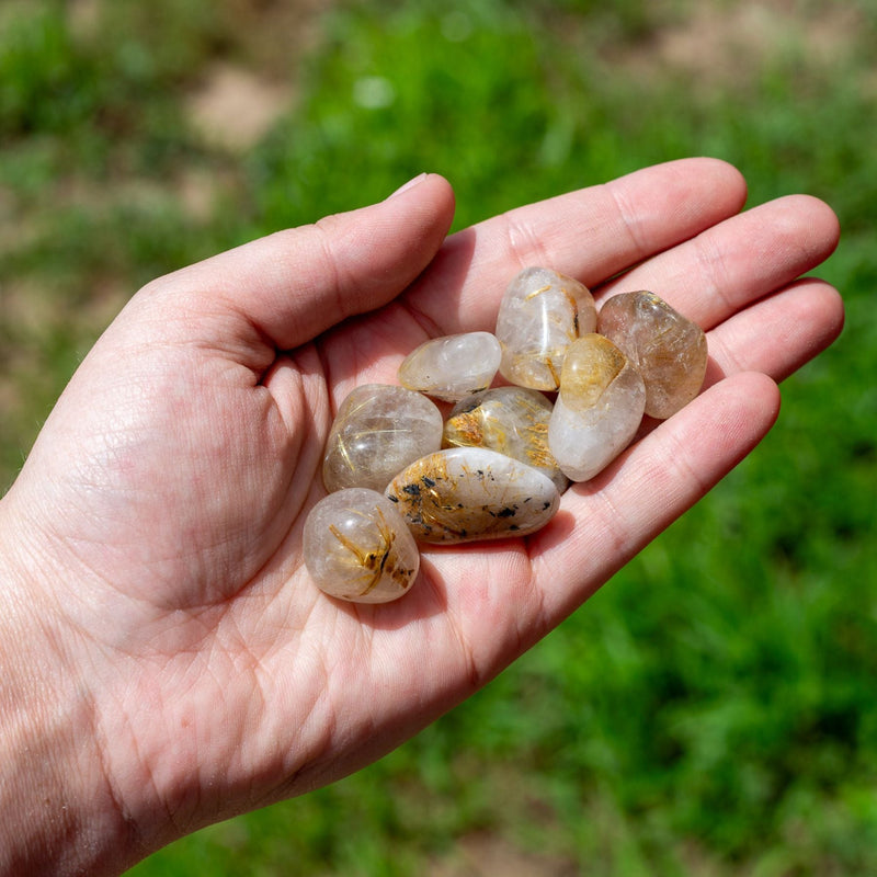 Rutilated Quartz Tumbled