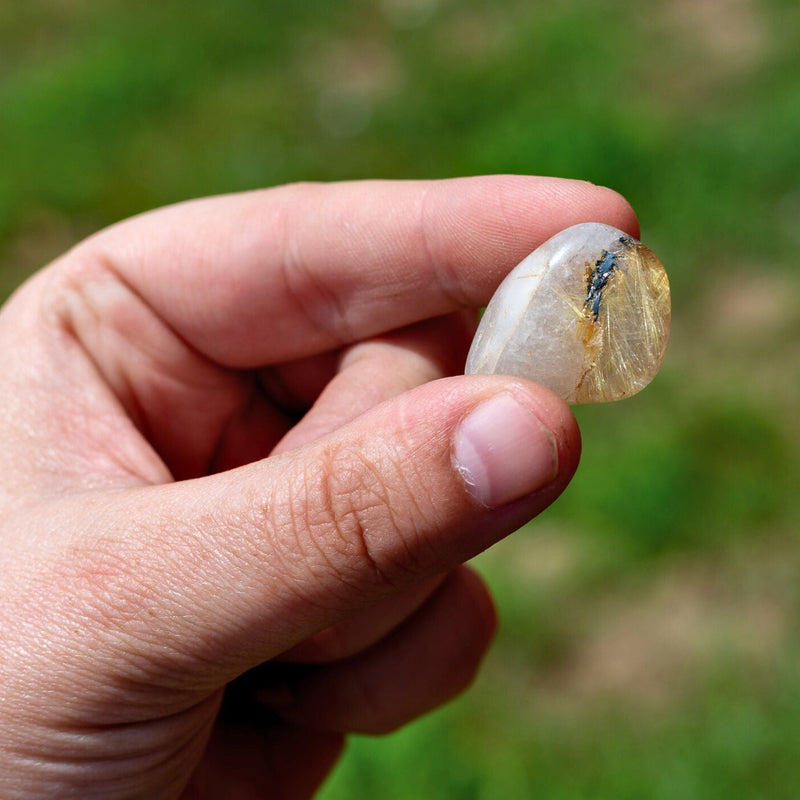 Rutilated Quartz Tumbled