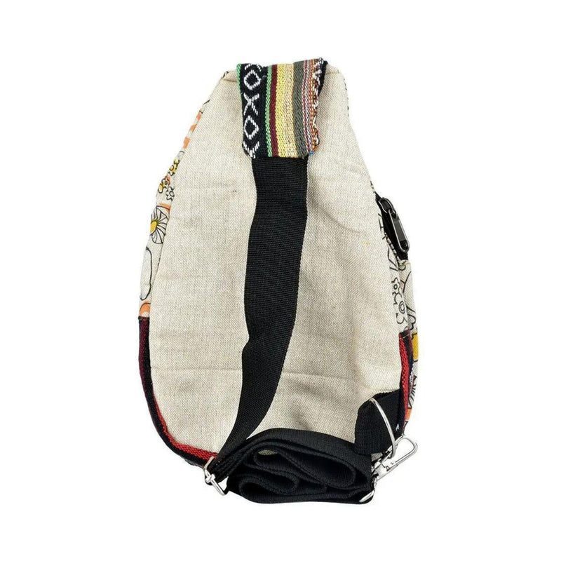 ThreadHeads Tie-Dye Mushroom Garden Patchwork Sling Bag