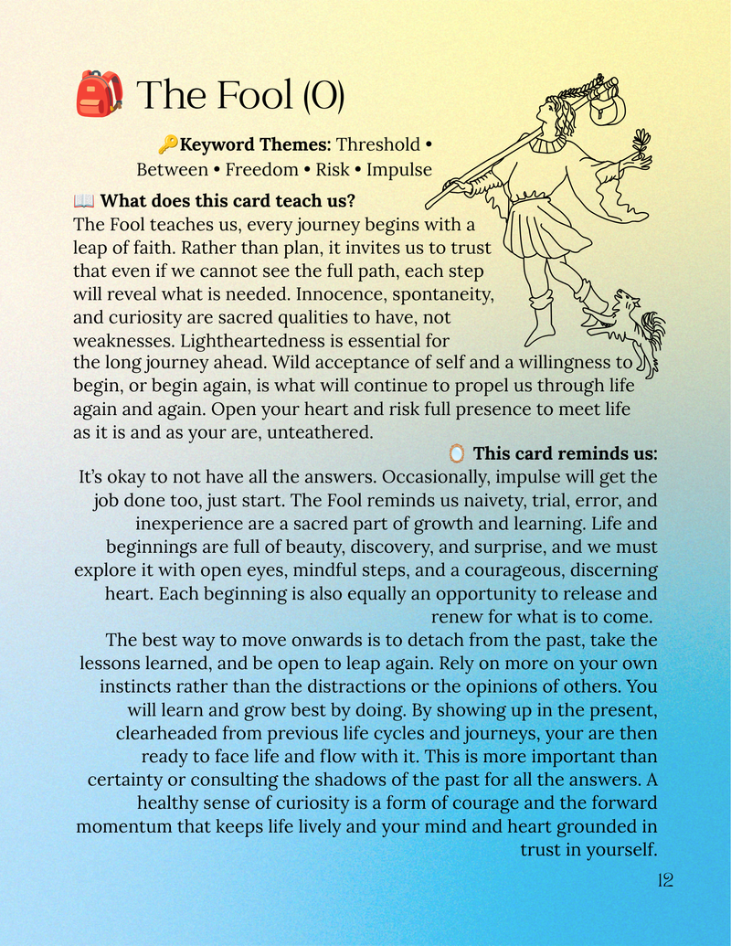 Through The Eyes Of The Fool - A Tarot Workbook
