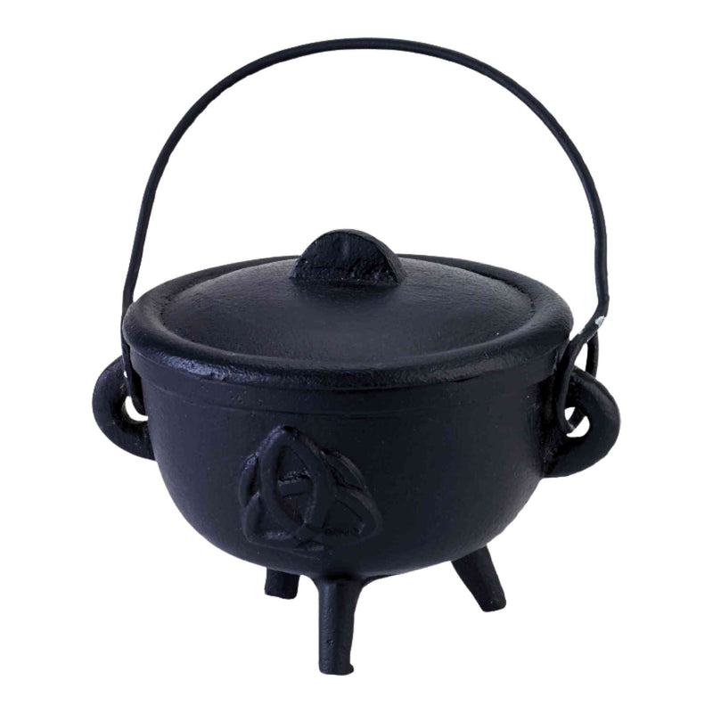 Cast Iron 4" Triquetra Cauldron