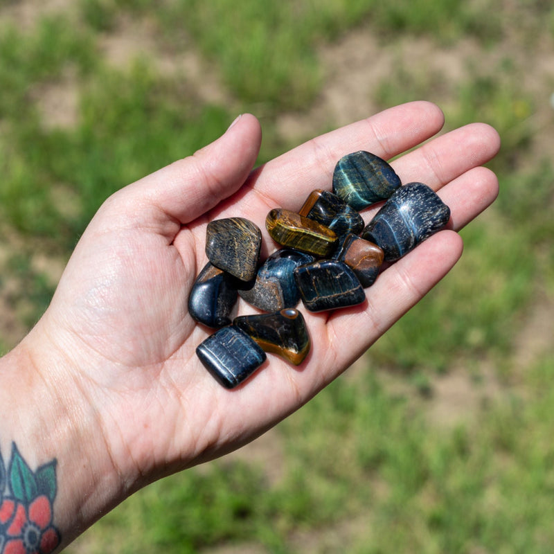 Blue Tiger's Eye Tumbled