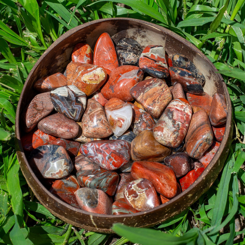 Red Brecciated Jasper Tumbled