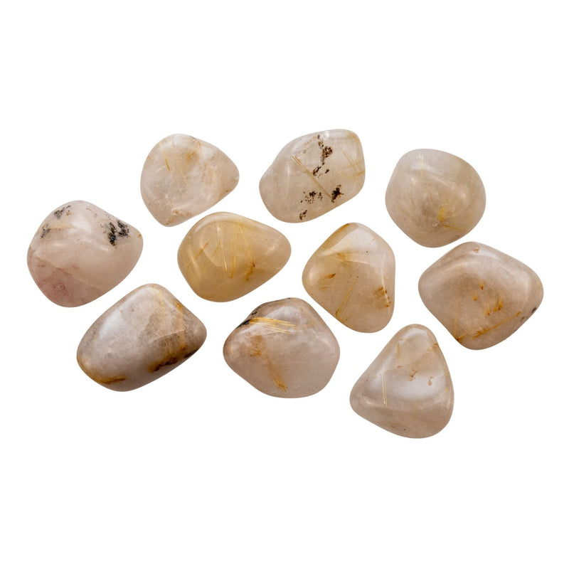 Rutilated Quartz Tumbled
