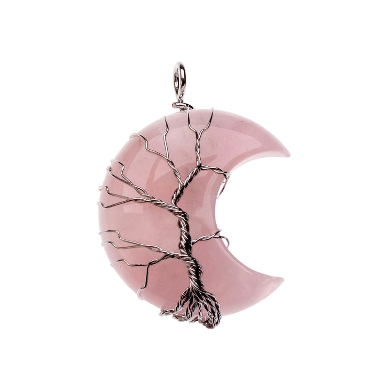 Wire Wrapped Moon Pendant