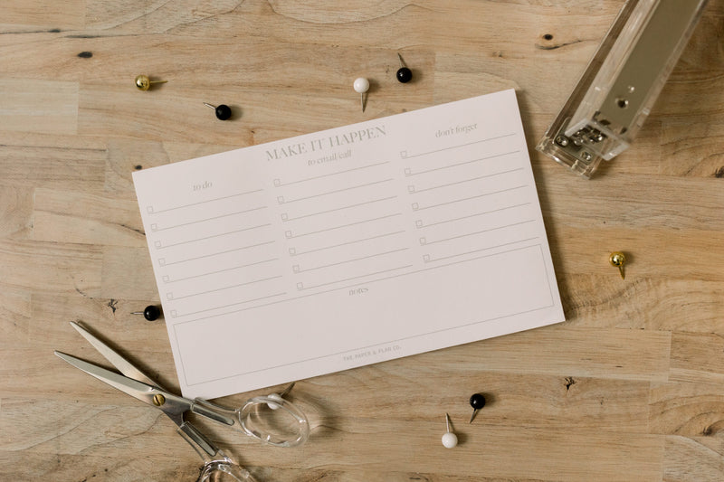 Make it Happen Notepad