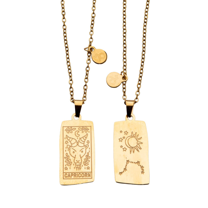 Zodiac Tarot Card & Astrology Necklace