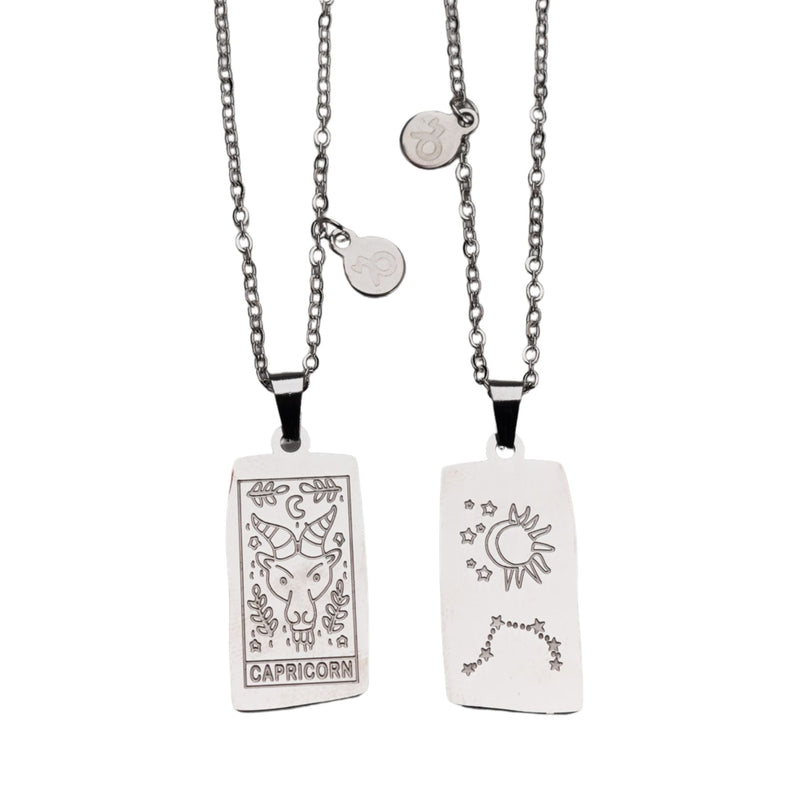 Zodiac Tarot Card & Astrology Necklace