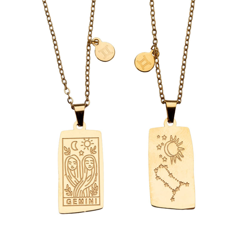 Zodiac Tarot Card & Astrology Necklace