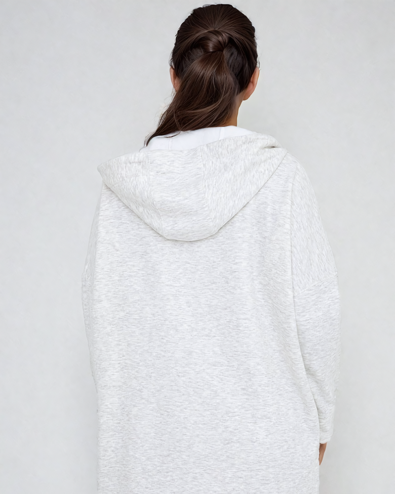 Cozy Comfort Zip Up Hoodie Jacket Gray