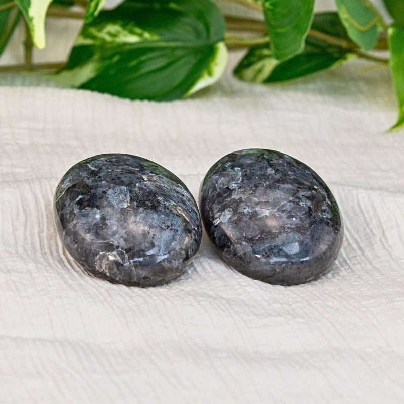 Larvikite Large Palm Stone