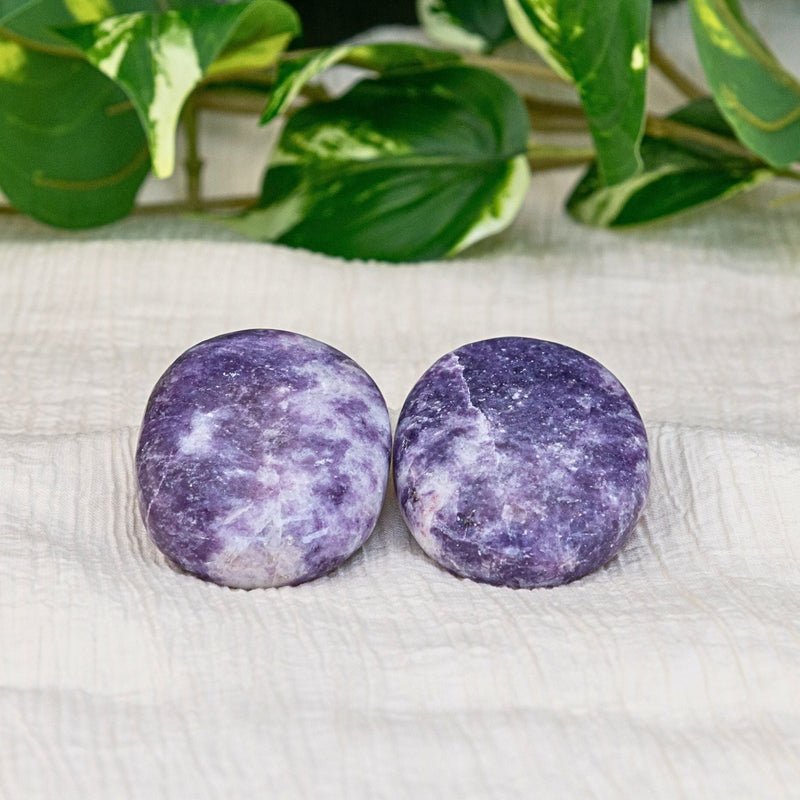 Lepidolite Large Palm Stone