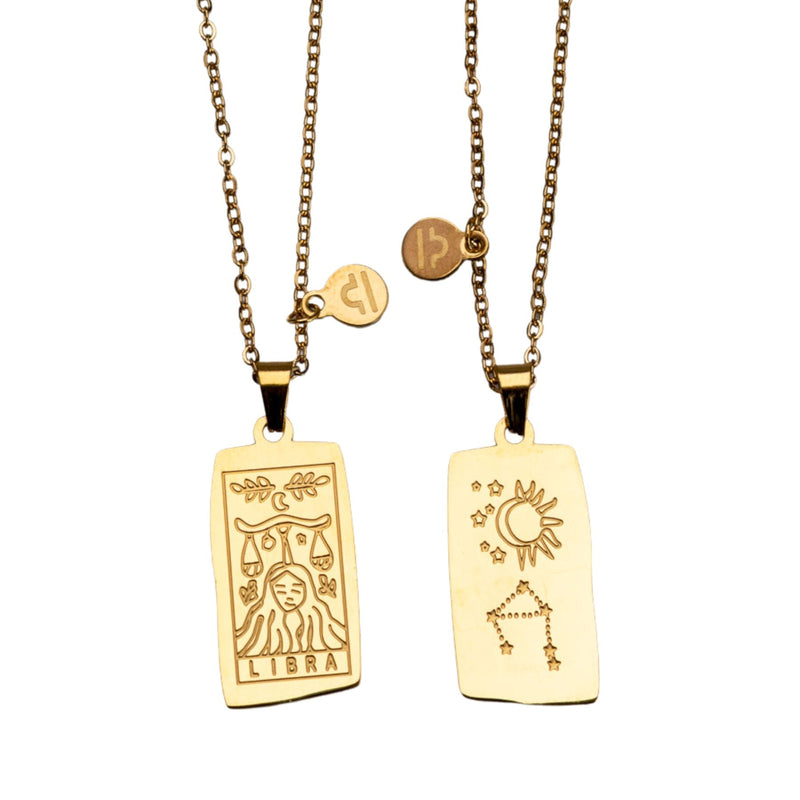Zodiac Tarot Card & Astrology Necklace