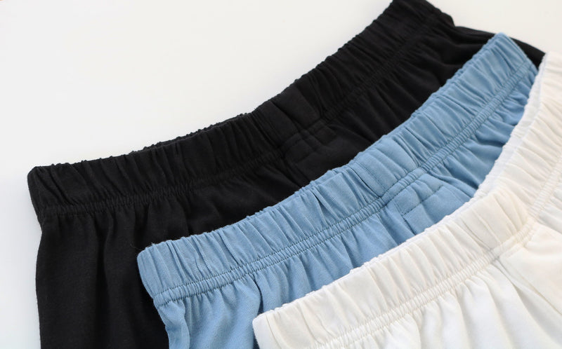 Men's Bamboo Boxer Shorts – 3 Pack, Steel Blue/Cream/Black